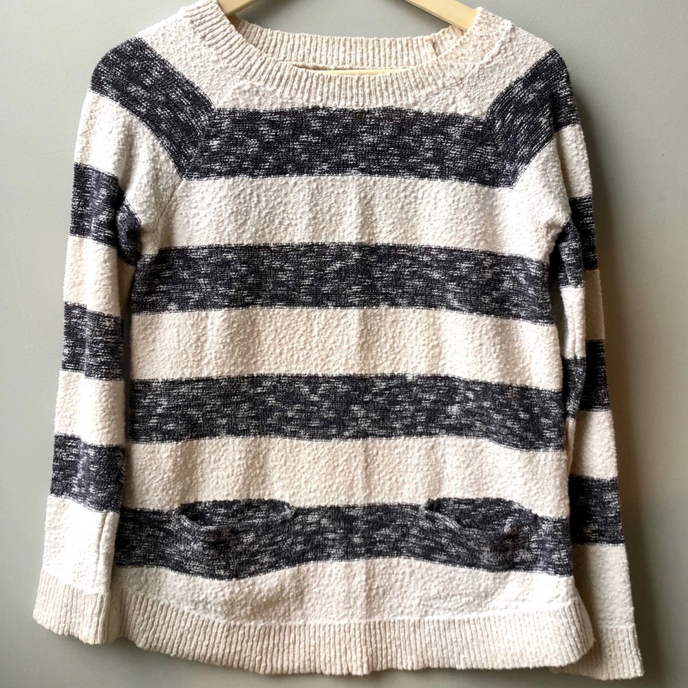 Lou & Grey | Chunky Knit Sweater Pockets Small